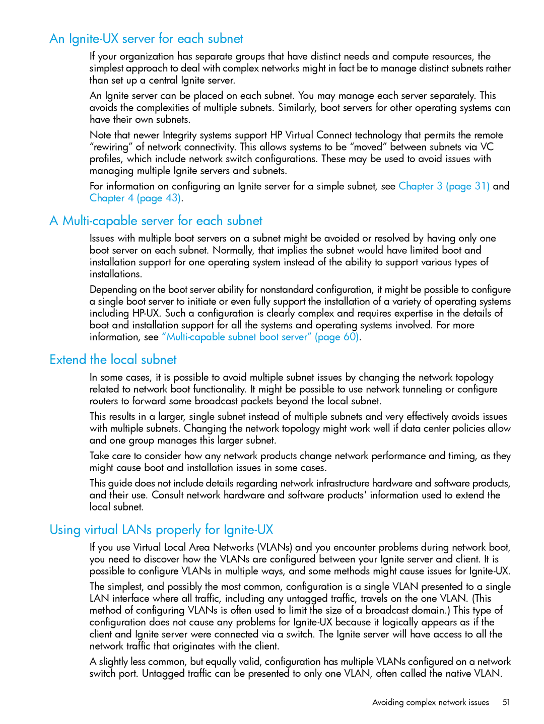 HP UX System Management Software manual An Ignite-UX server for each subnet, Multi-capable server for each subnet 