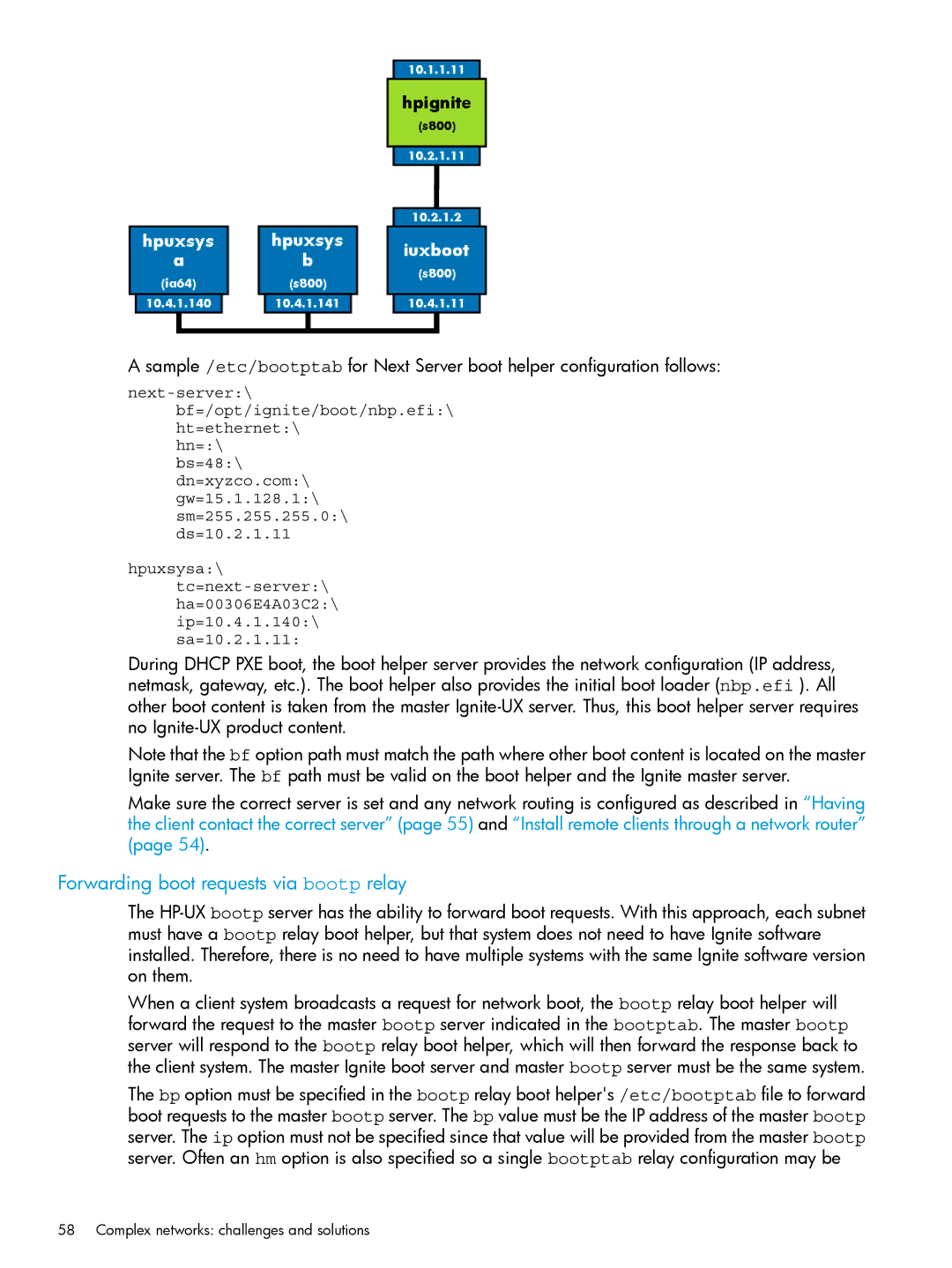 HP UX System Management Software manual Forwarding boot requests via bootp relay 