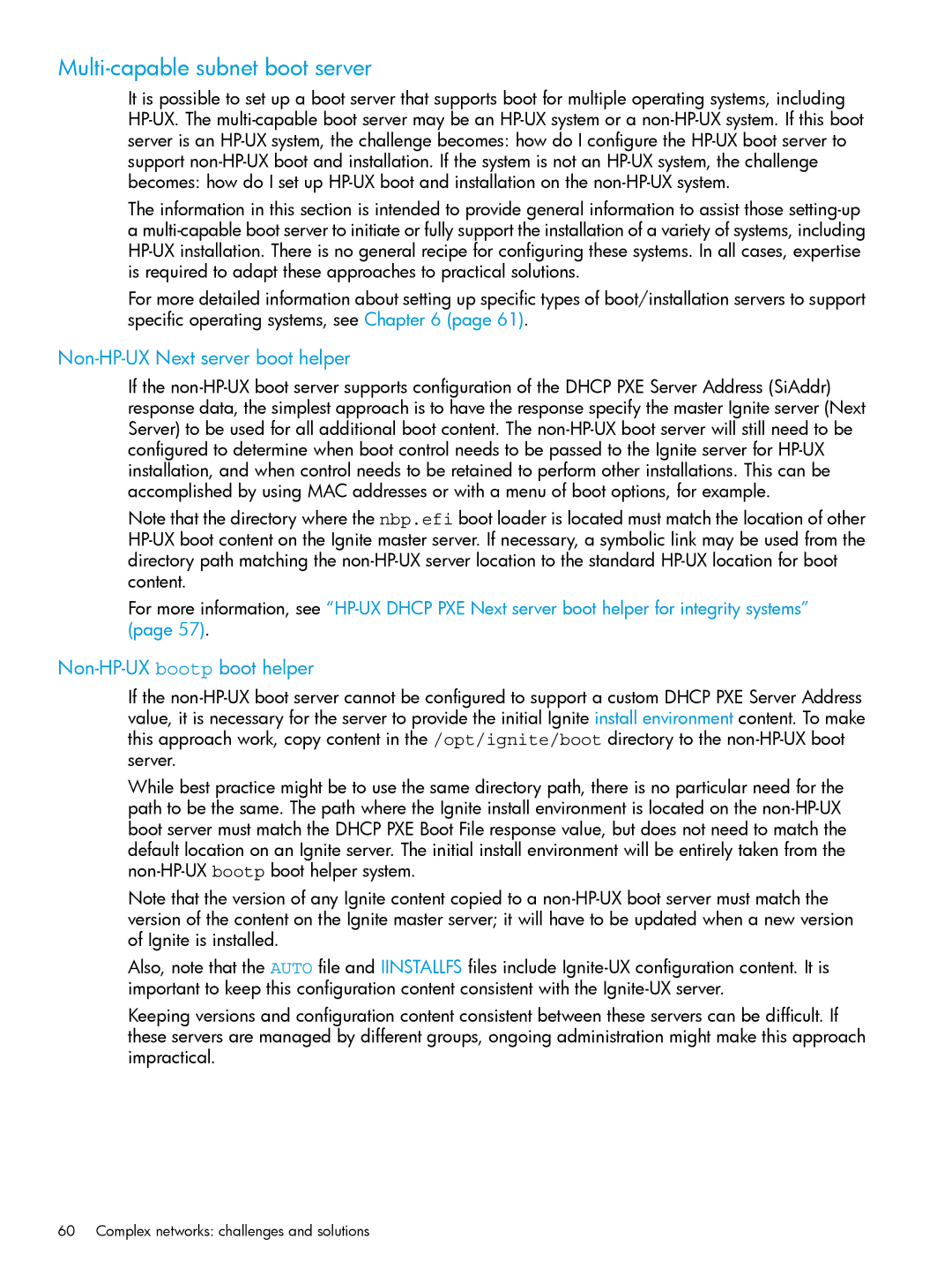 HP UX System Management Software manual Multi-capable subnet boot server, Non-HP-UX Next server boot helper 