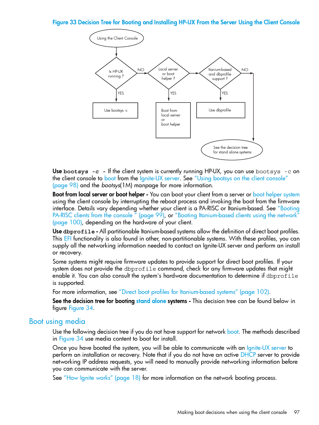 HP UX System Management Software manual Boot using media 