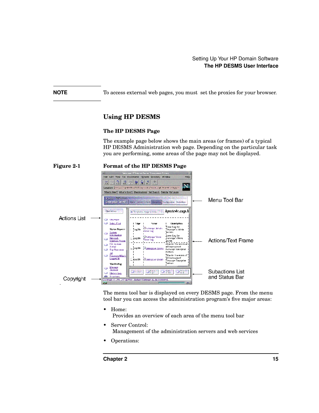 HP UX System Security Software manual Using HP Desms, Format of the HP Desms 