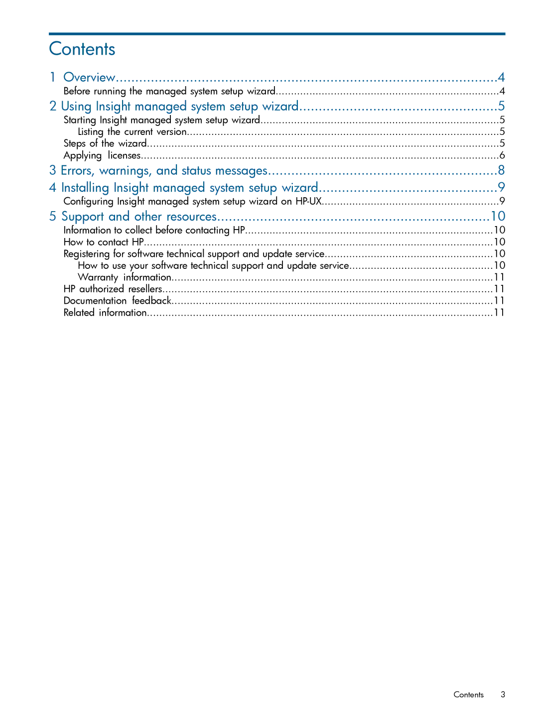 HP UX Virtualization Software manual Contents 