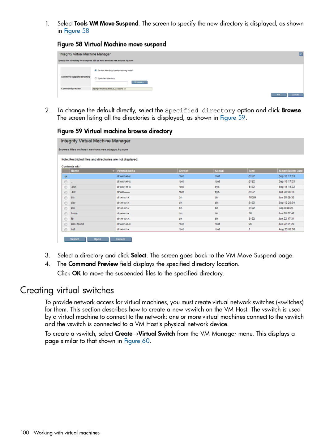 HP UX vPars and Integrity VM v6 manual Creating virtual switches 