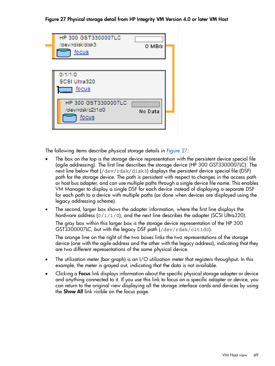 HP UX vPars and Integrity VM v6 manual VM Host view 