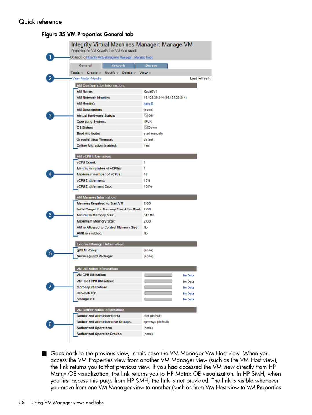 HP UX vPars and Integrity VM v6 manual Quick reference 