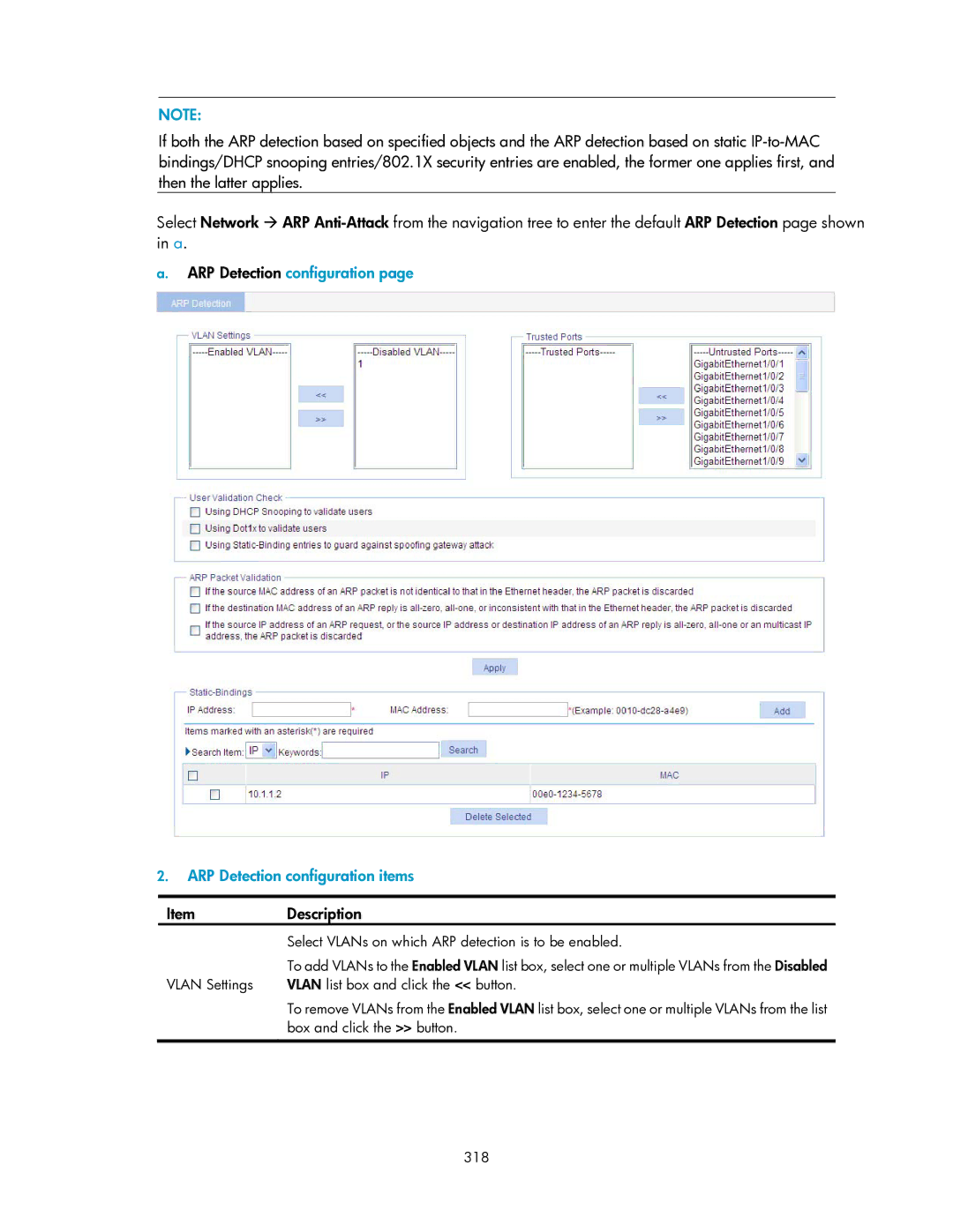 HP V1910 manual ItemDescription 