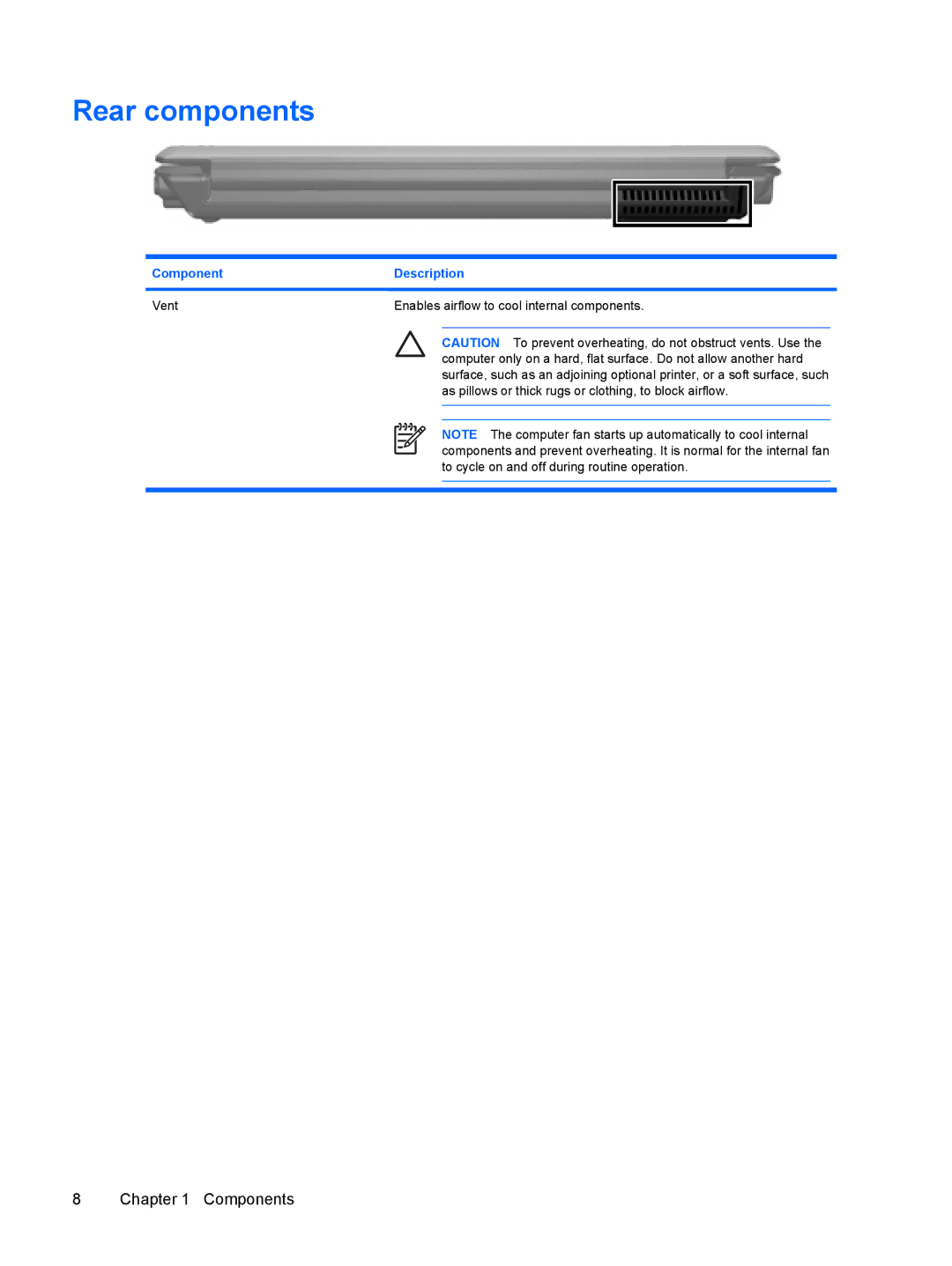 HP V3006TU, V3018CL, V3018US, V3017LA, V3016US, V3015NR, V3011XX, V3014TU, V3014AU, V3013AU, V3009AU, V3010US, V3000T Rear components 