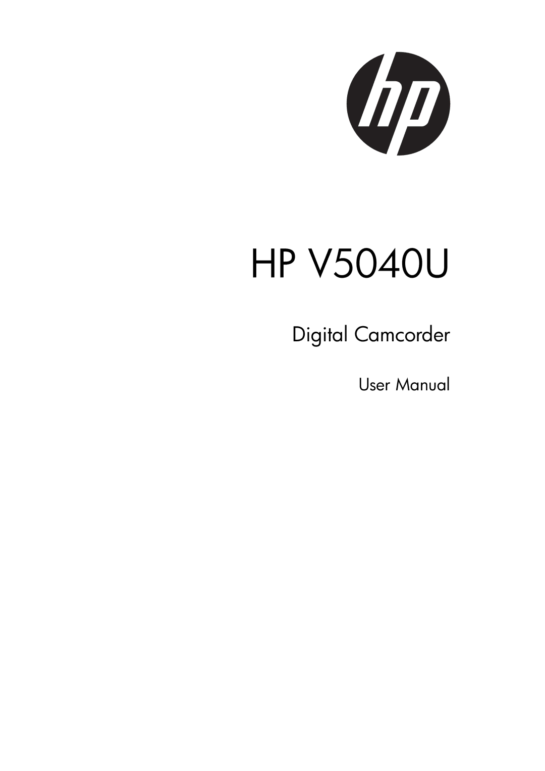 HP V5040u manual HP V5040U 