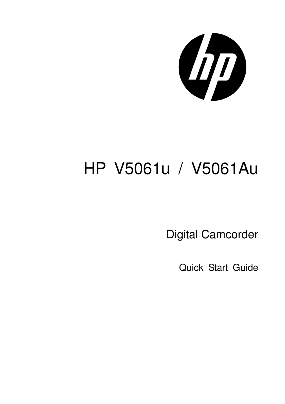 HP V5061h manual HP V5061u / V5061Au 