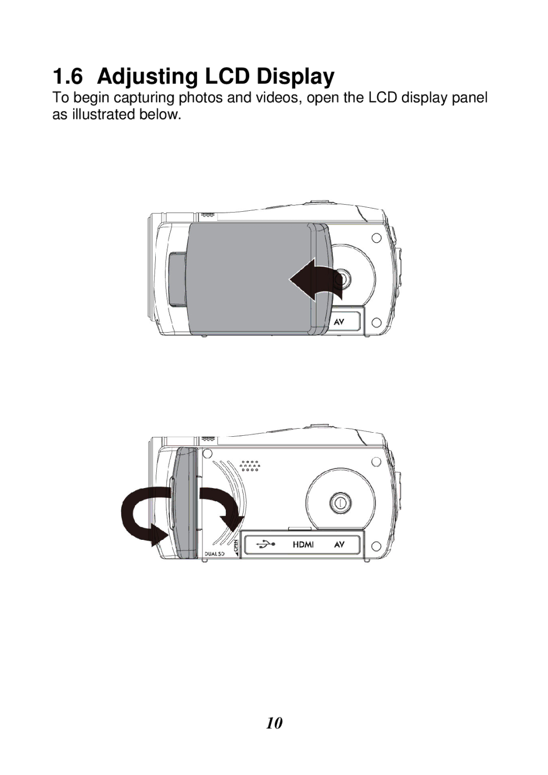 HP V5061h, V5061u manual Adjusting LCD Display 