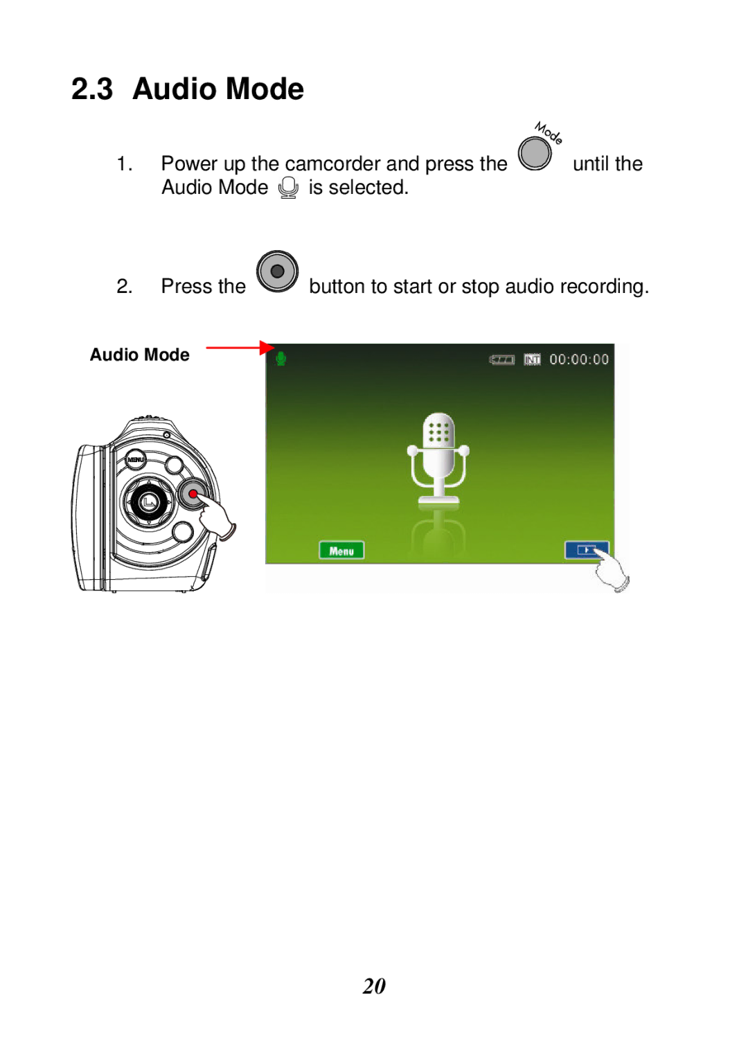 HP V5061h, V5061u manual Audio Mode 