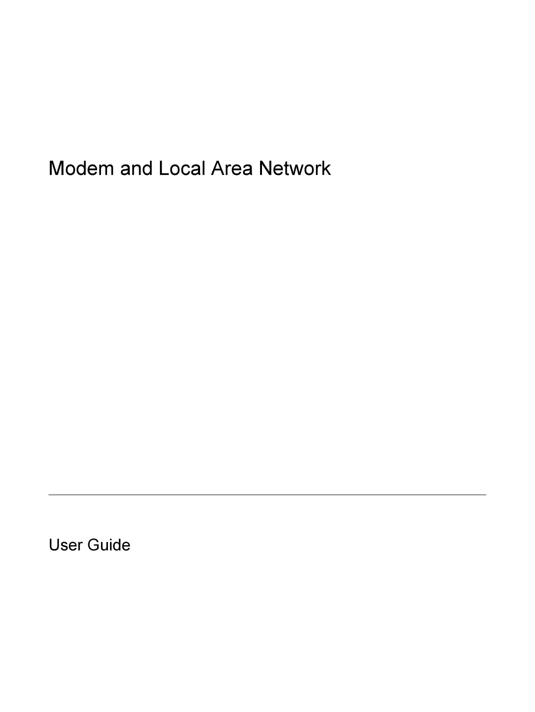 HP V6113EA, V6108EA, V6109EA, V6106TU, V6105EA, V6105NR, V6104US, V6104NR, V6102EA, V6115EA manual Modem and Local Area Network 