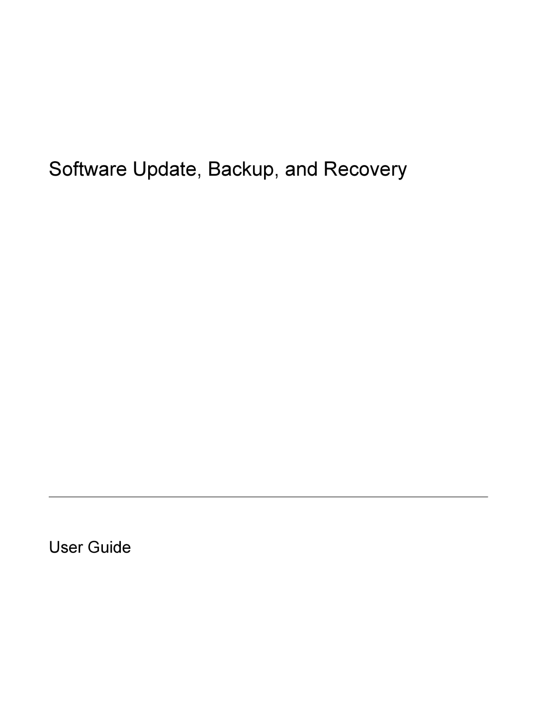 HP V6905TU, V6903TU, V6705TU, V6702TU, V6703TU, V6700TX, V6703XX, V6710TU, V6707TU manual Software Update, Backup, and Recovery 