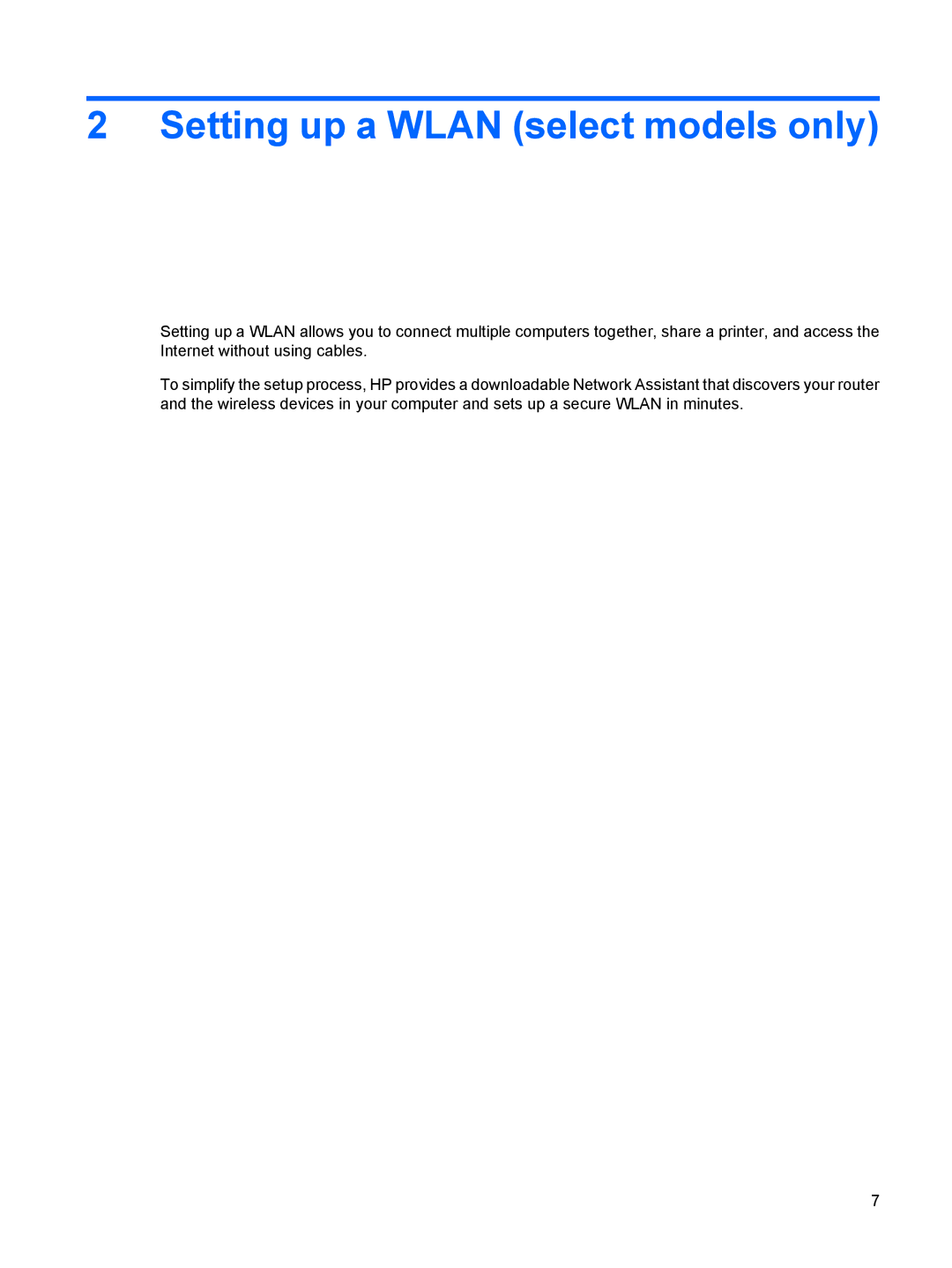 HP V6614TU, V6903TU, V6905TU, V6705TU, V6703AU, V6702TU, V6701XX, V6702AU, V6618AU, V6620US Setting up a Wlan select models only 