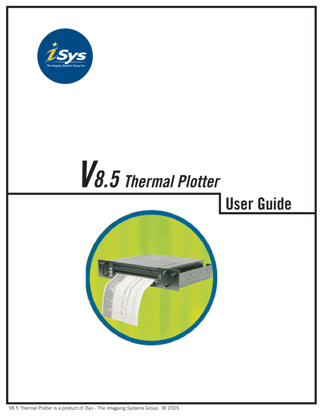 HP manual V8.5 Thermal Plotter 