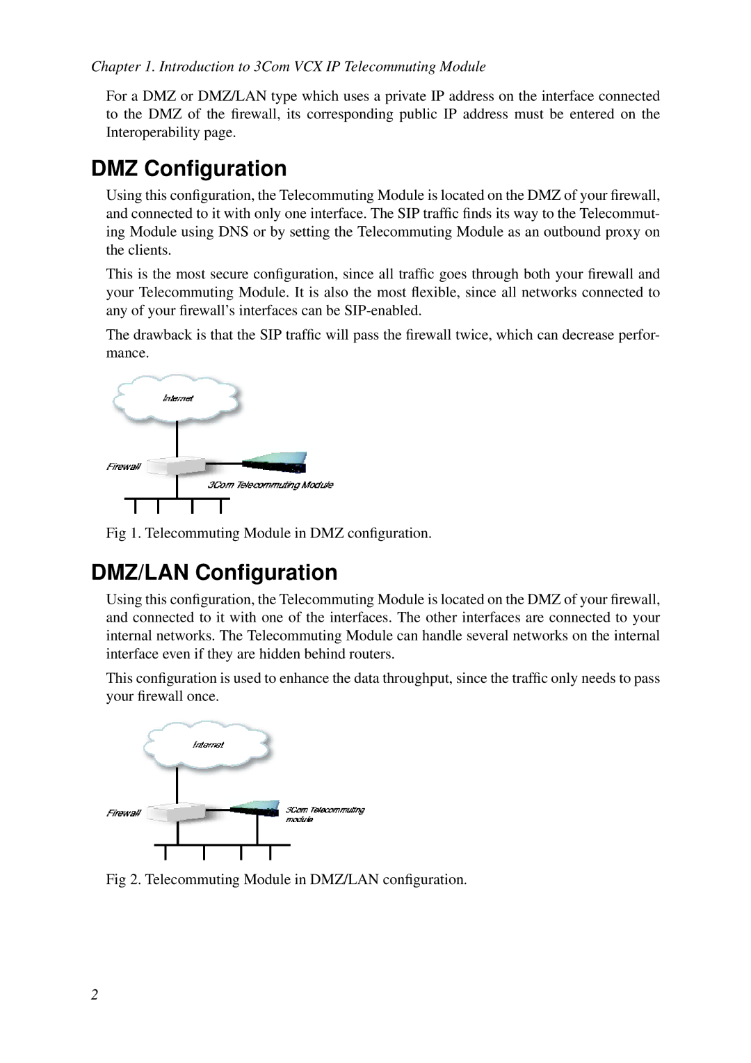 HP VCX Software manual DMZ Conﬁguration, DMZ/LAN Conﬁguration 