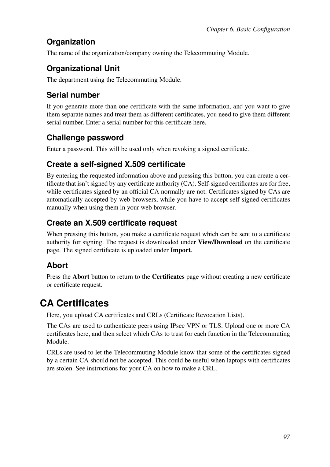 HP VCX Software manual CA Certiﬁcates 