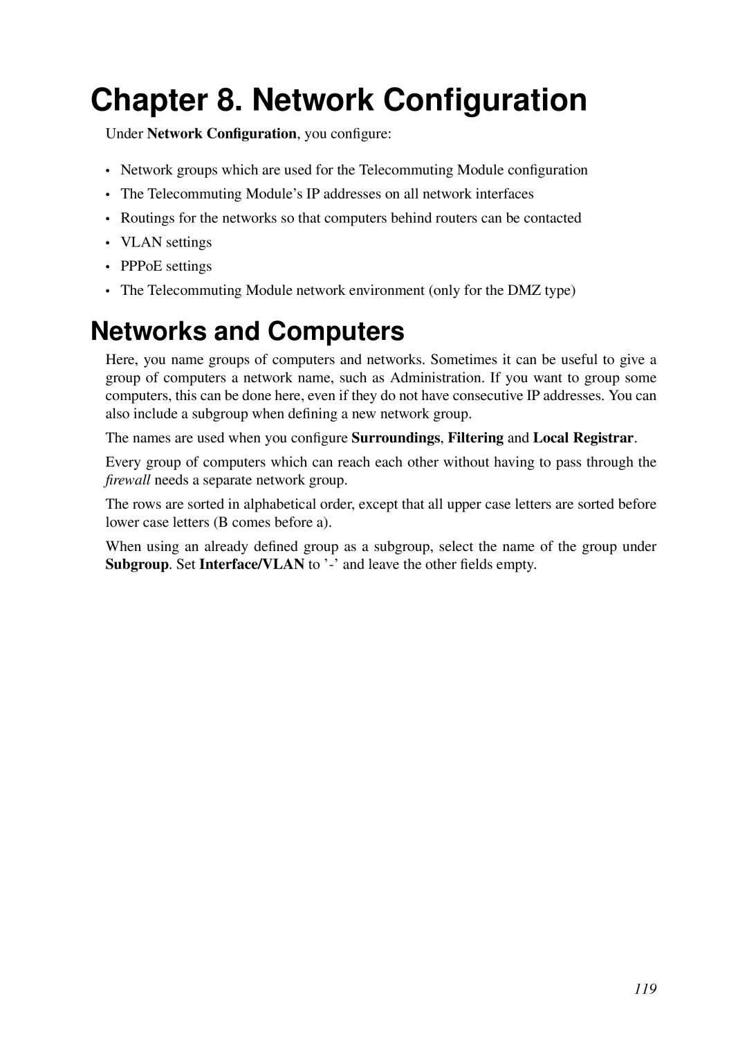 HP VCX Software manual Network Conﬁguration, Networks and Computers 