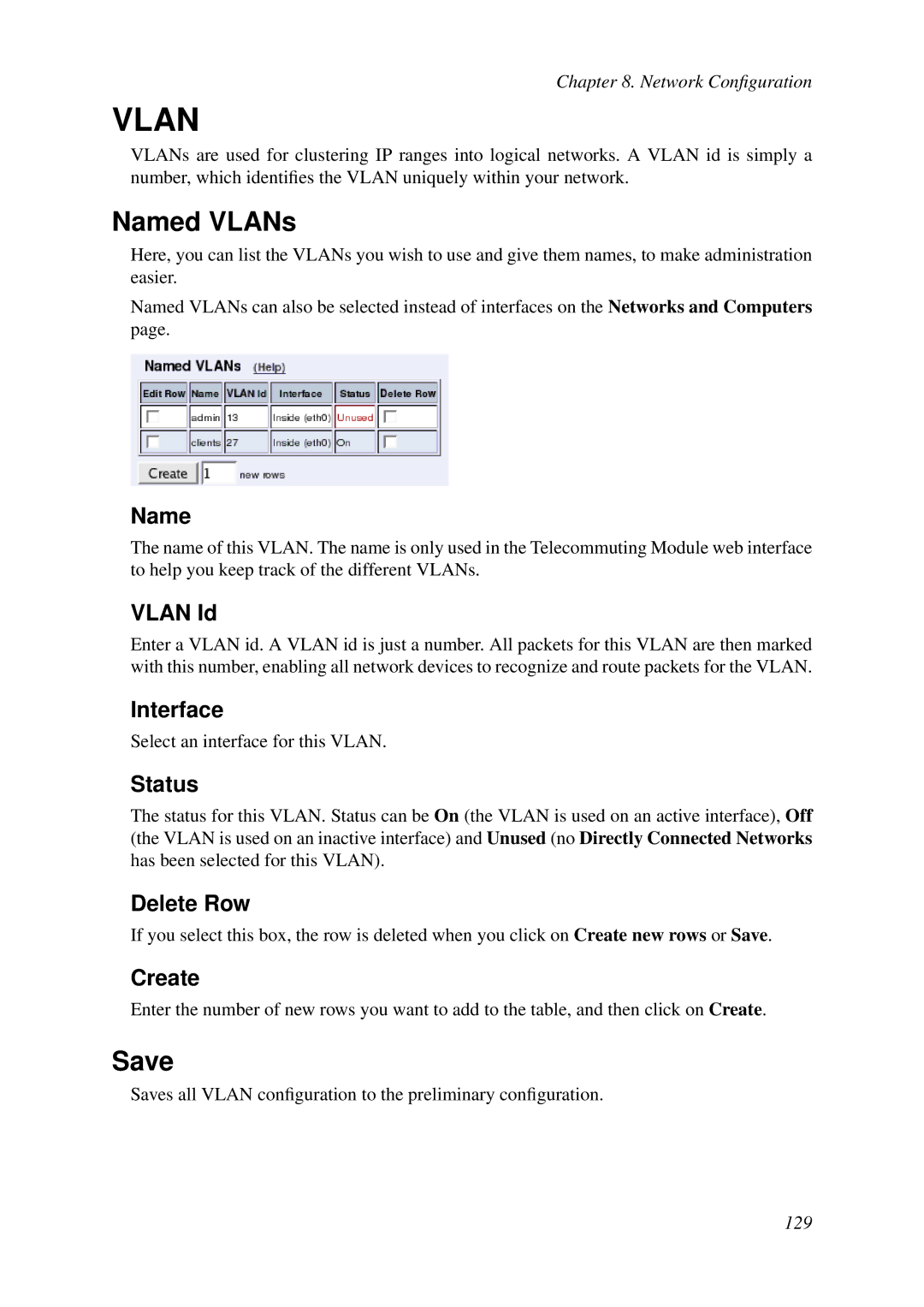 HP VCX Software manual Vlan, Named VLANs 