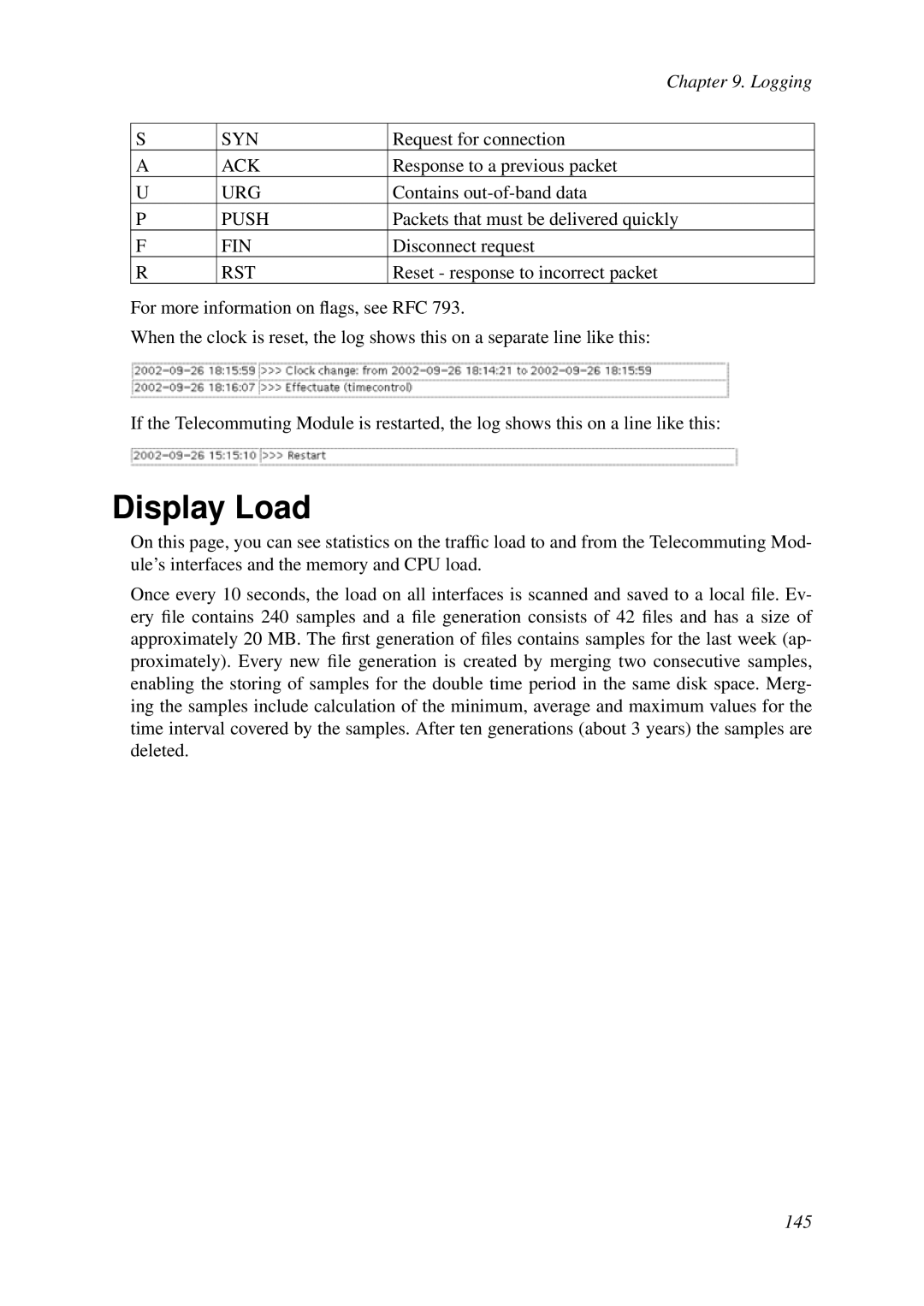 HP VCX Software manual Display Load, Rst 