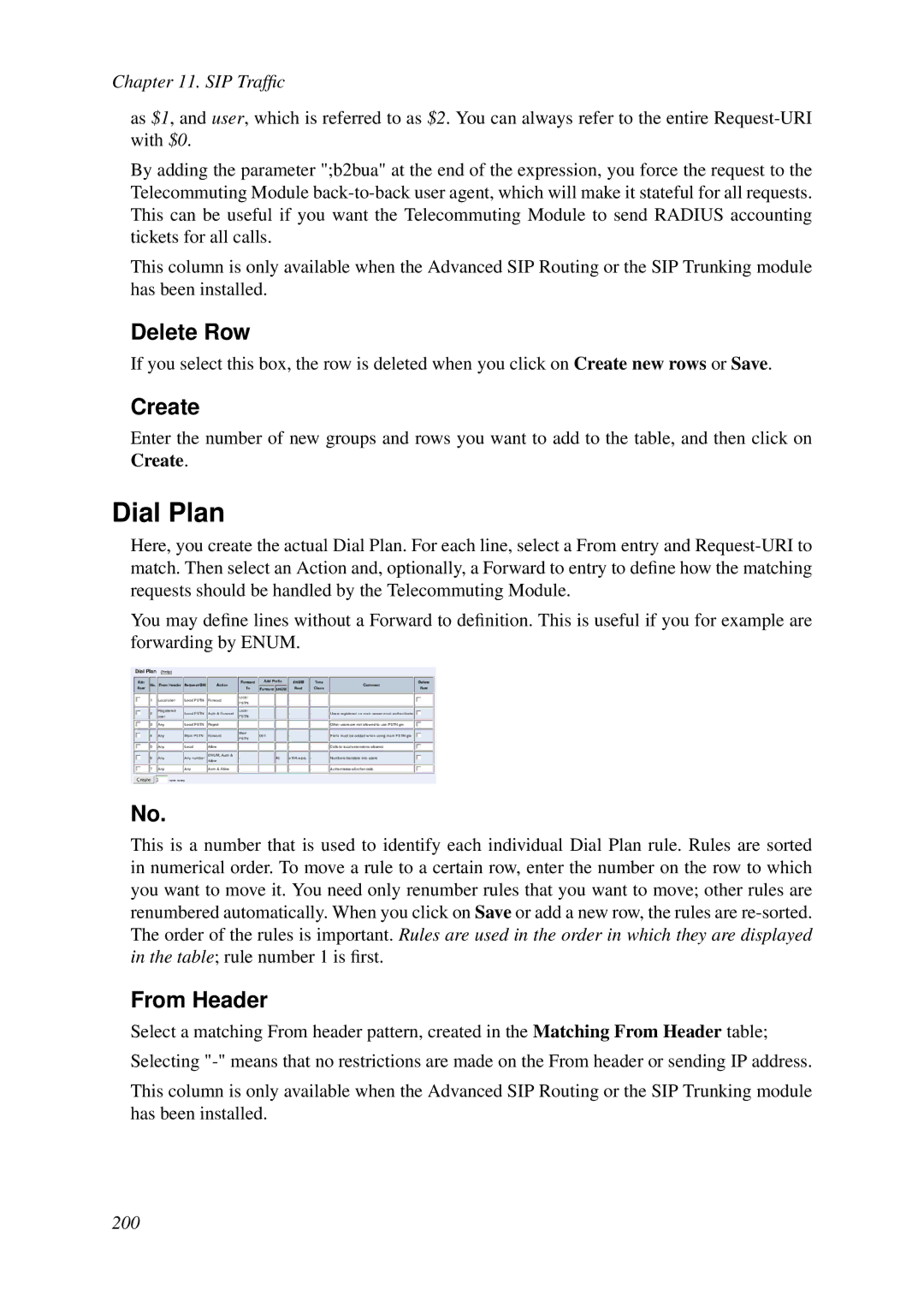 HP VCX Software manual Dial Plan, From Header 