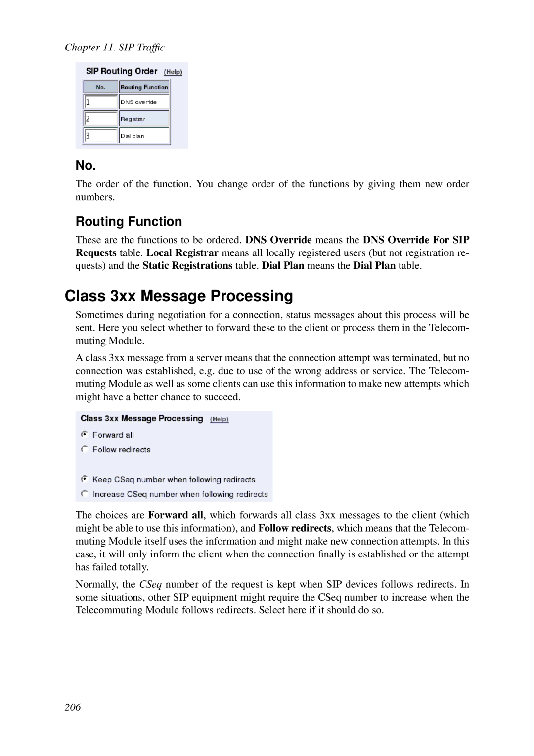 HP VCX Software manual Class 3xx Message Processing, Routing Function 