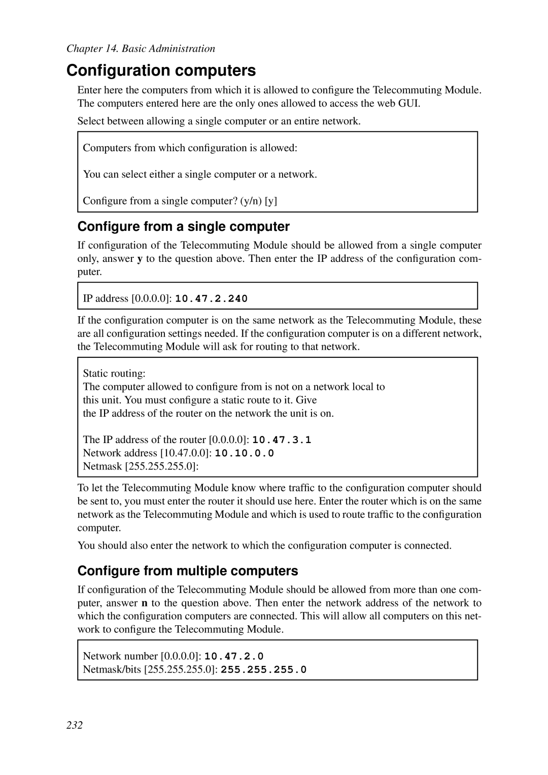 HP VCX Software manual Conﬁgure from a single computer, Conﬁgure from multiple computers 