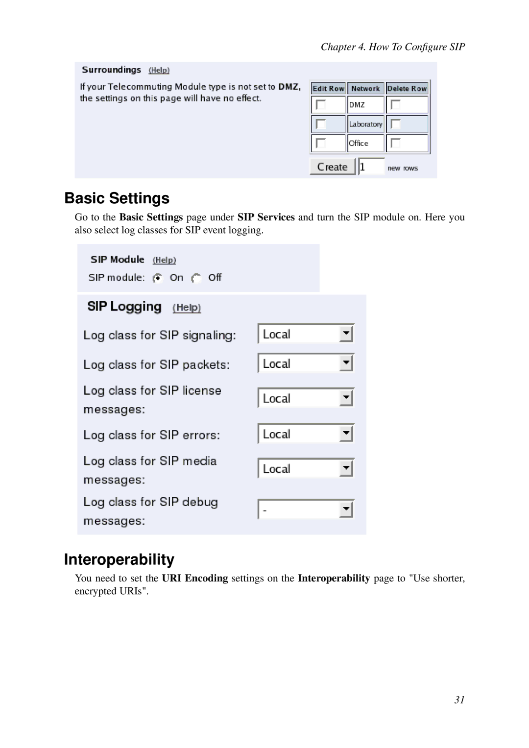 HP VCX Software manual Basic Settings, Interoperability 