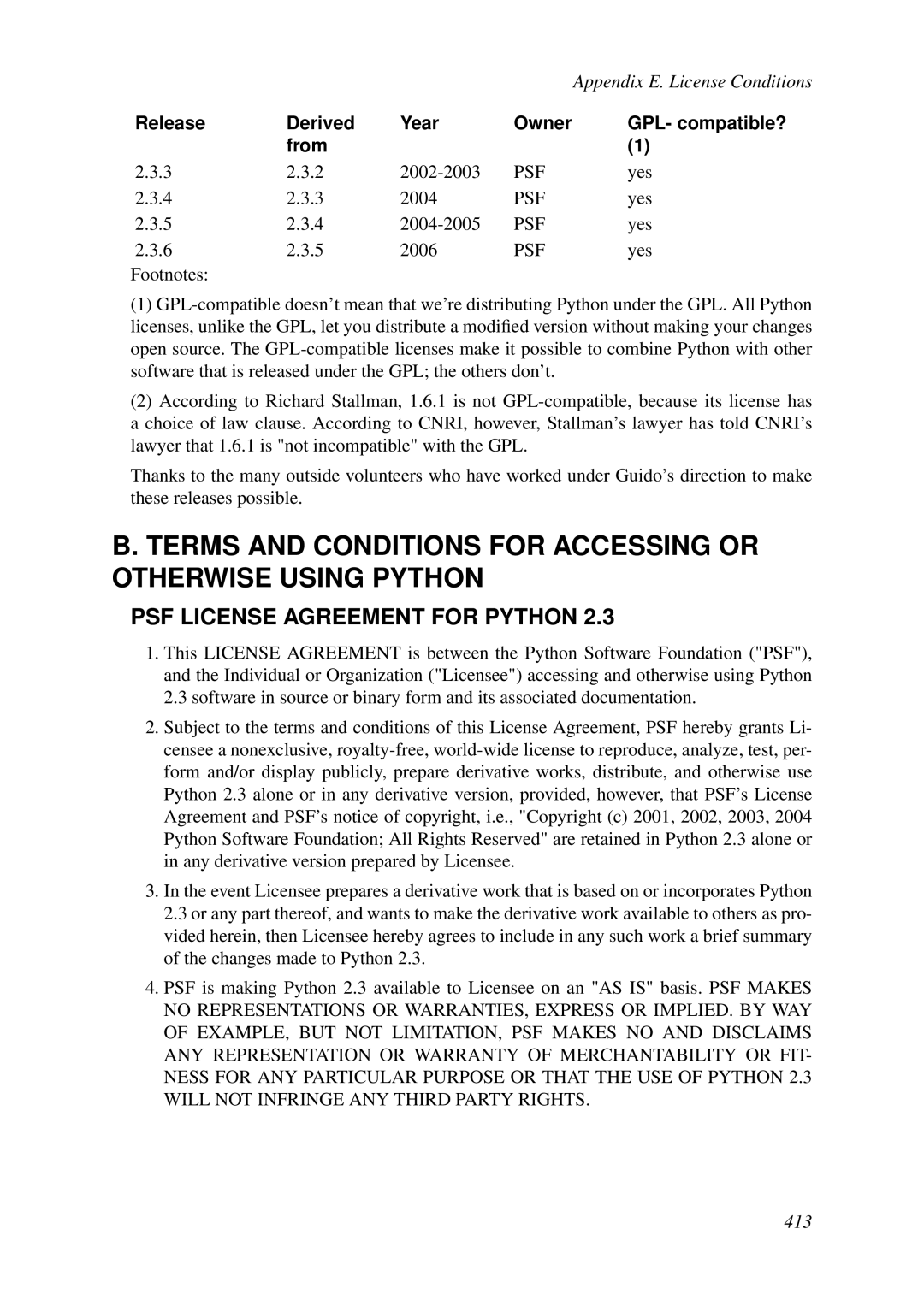 HP VCX Software manual Terms and Conditions for Accessing or Otherwise Using Python 