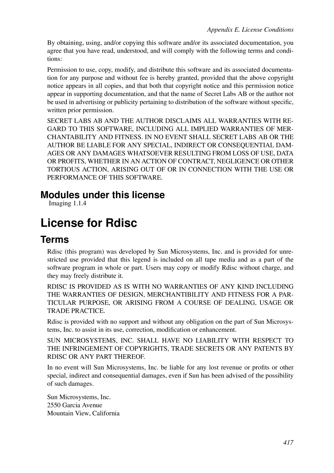 HP VCX Software manual License for Rdisc 