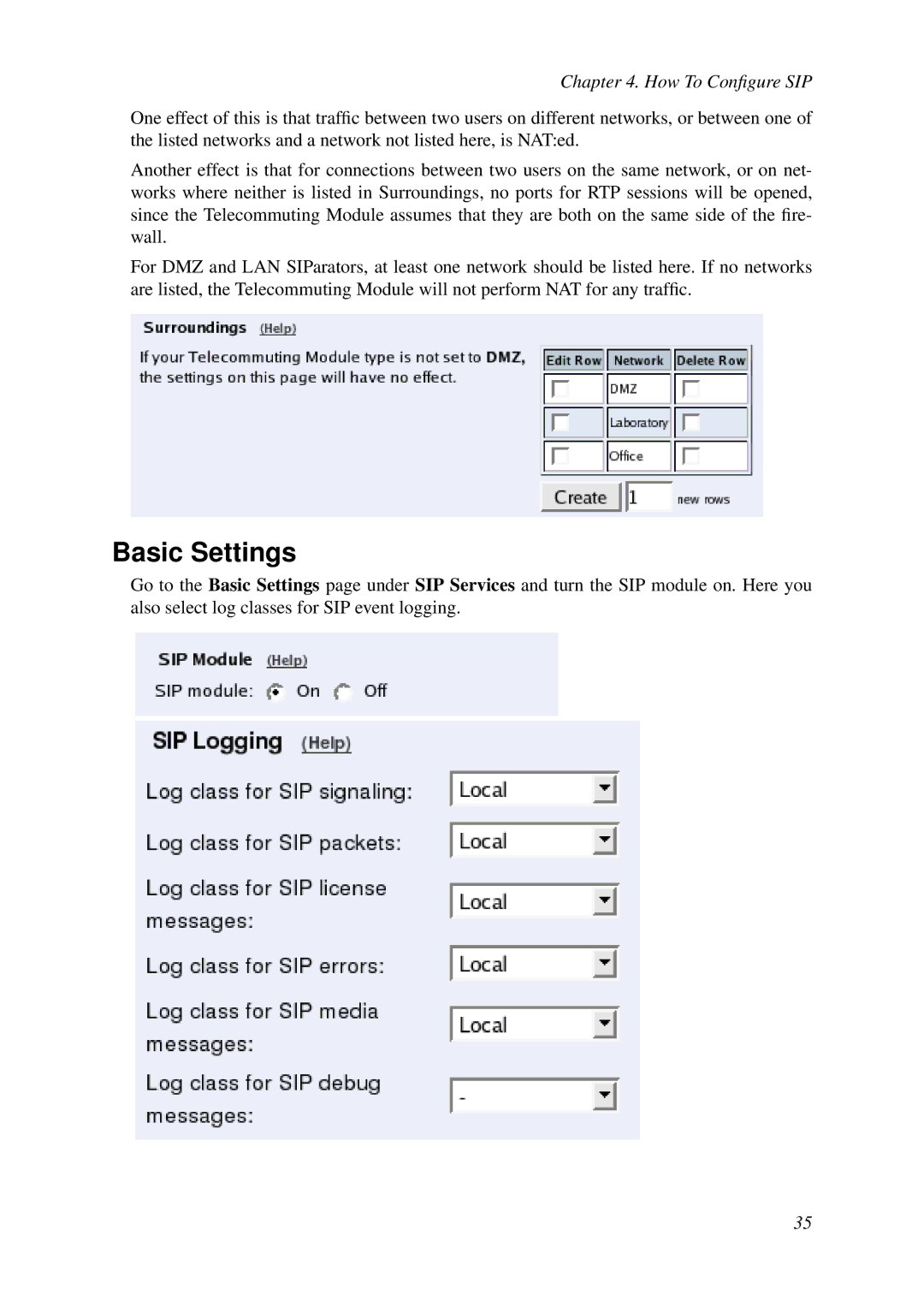 HP VCX Software manual Basic Settings 