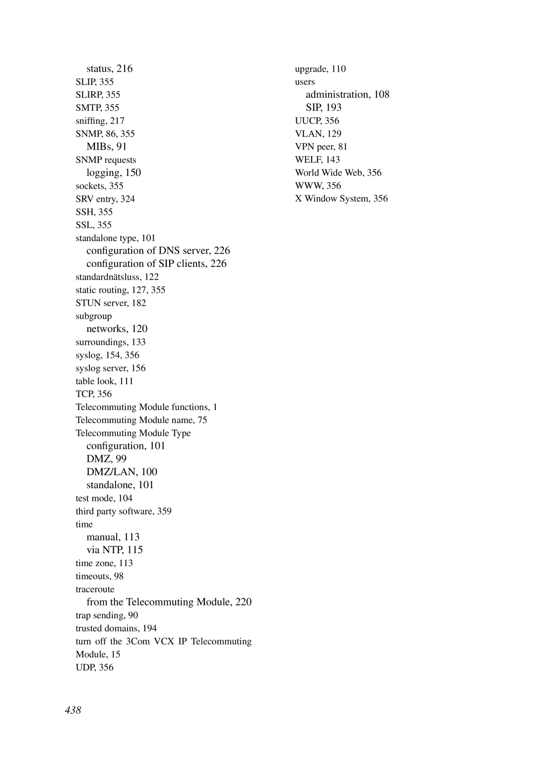 HP VCX Software manual MIBs 