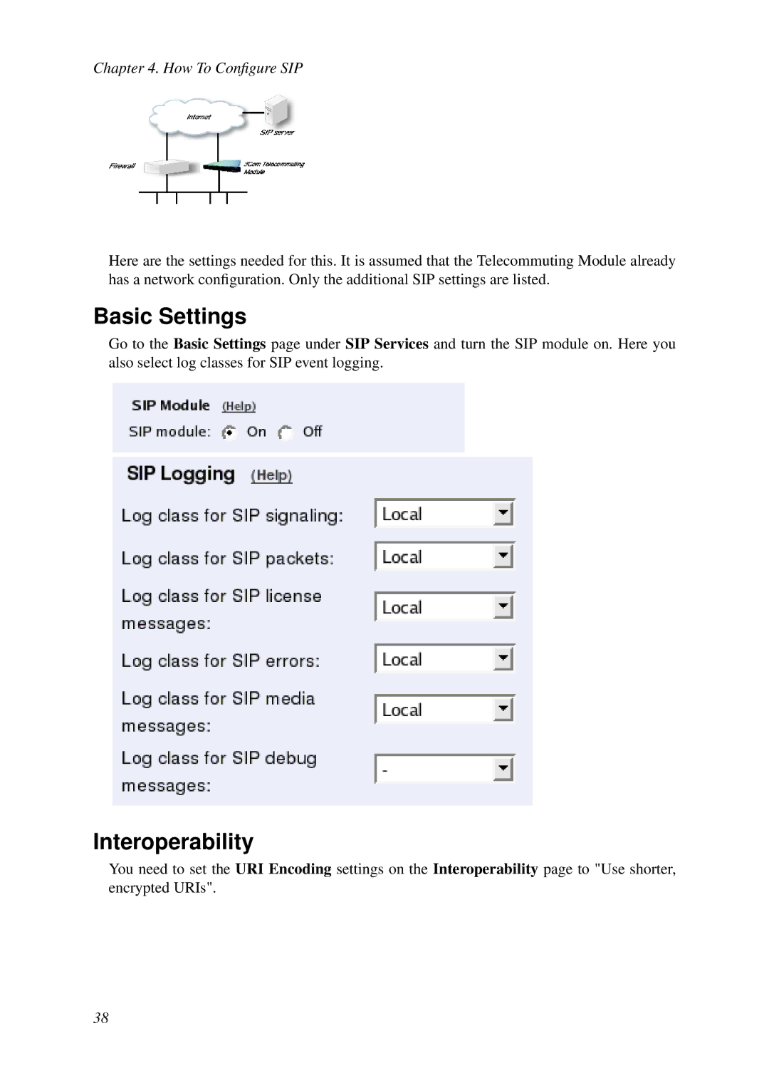 HP VCX Software manual Basic Settings 