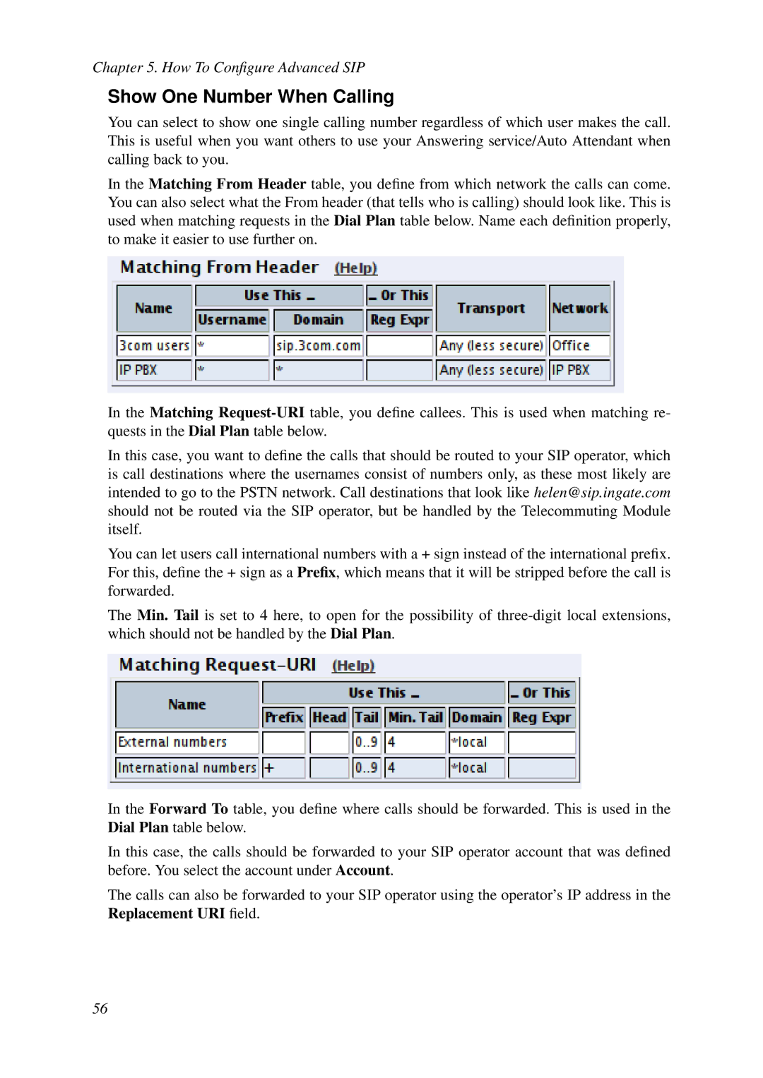 HP VCX Software manual Show One Number When Calling 