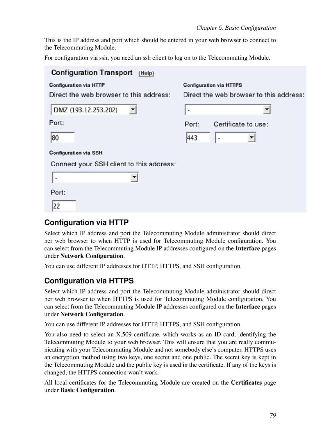 HP VCX Software manual Conﬁguration via Https 