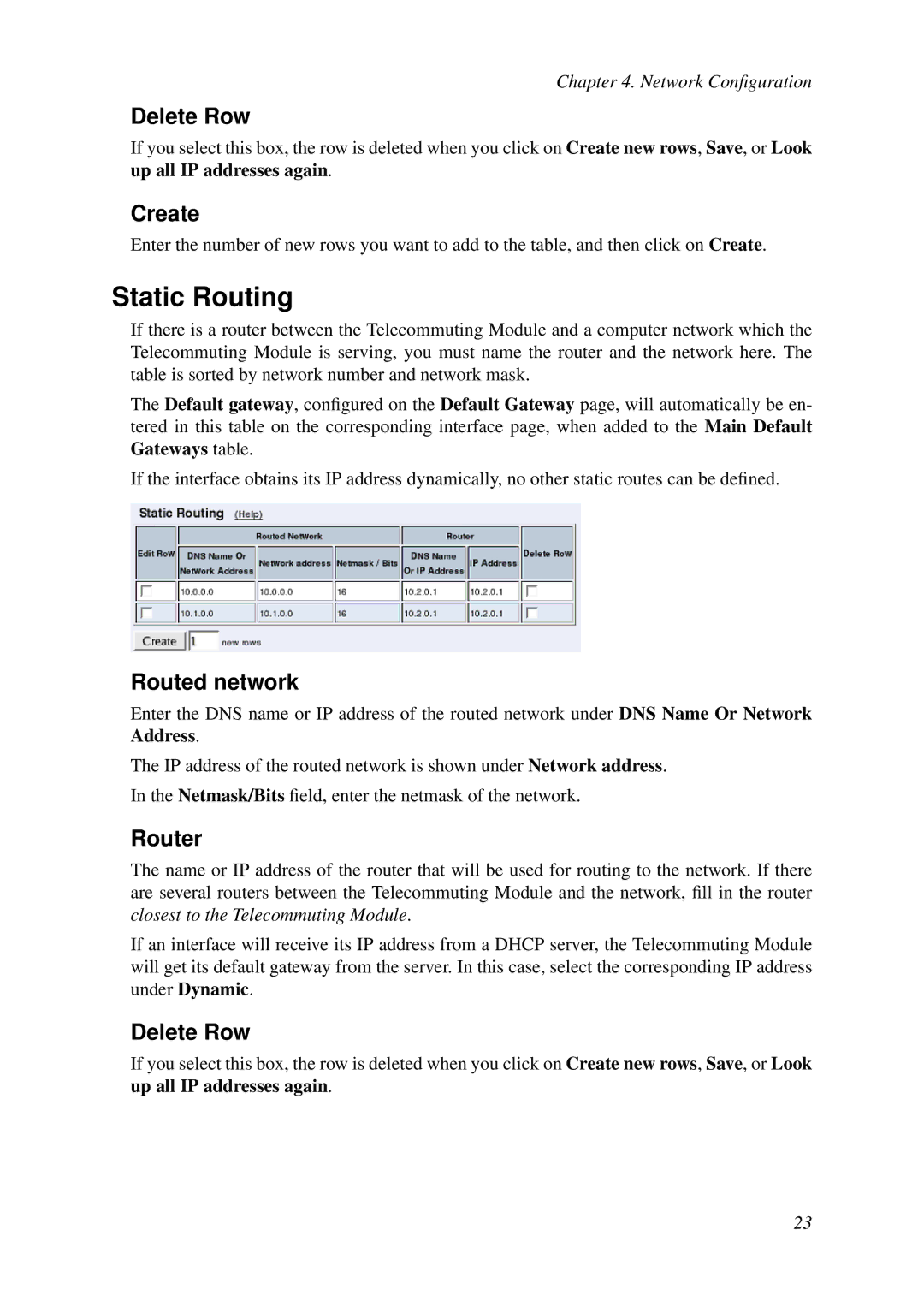 HP VCX Software manual Static Routing, Routed network, Router 