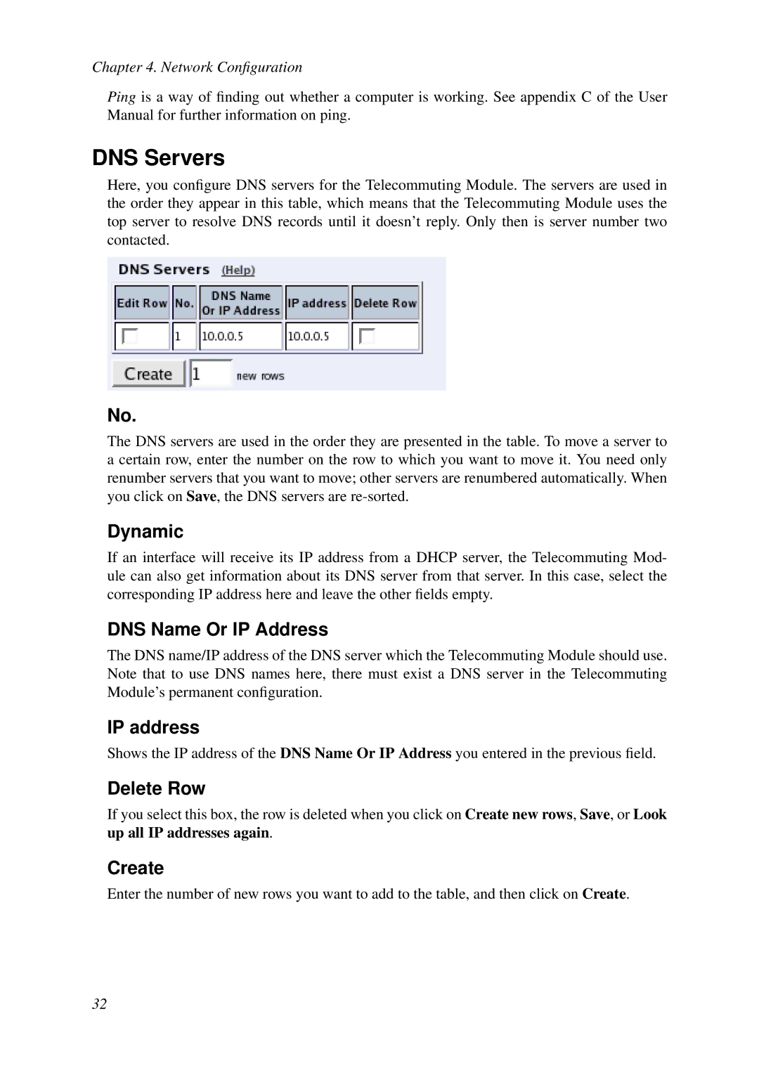 HP VCX Software manual DNS Servers, Dynamic 