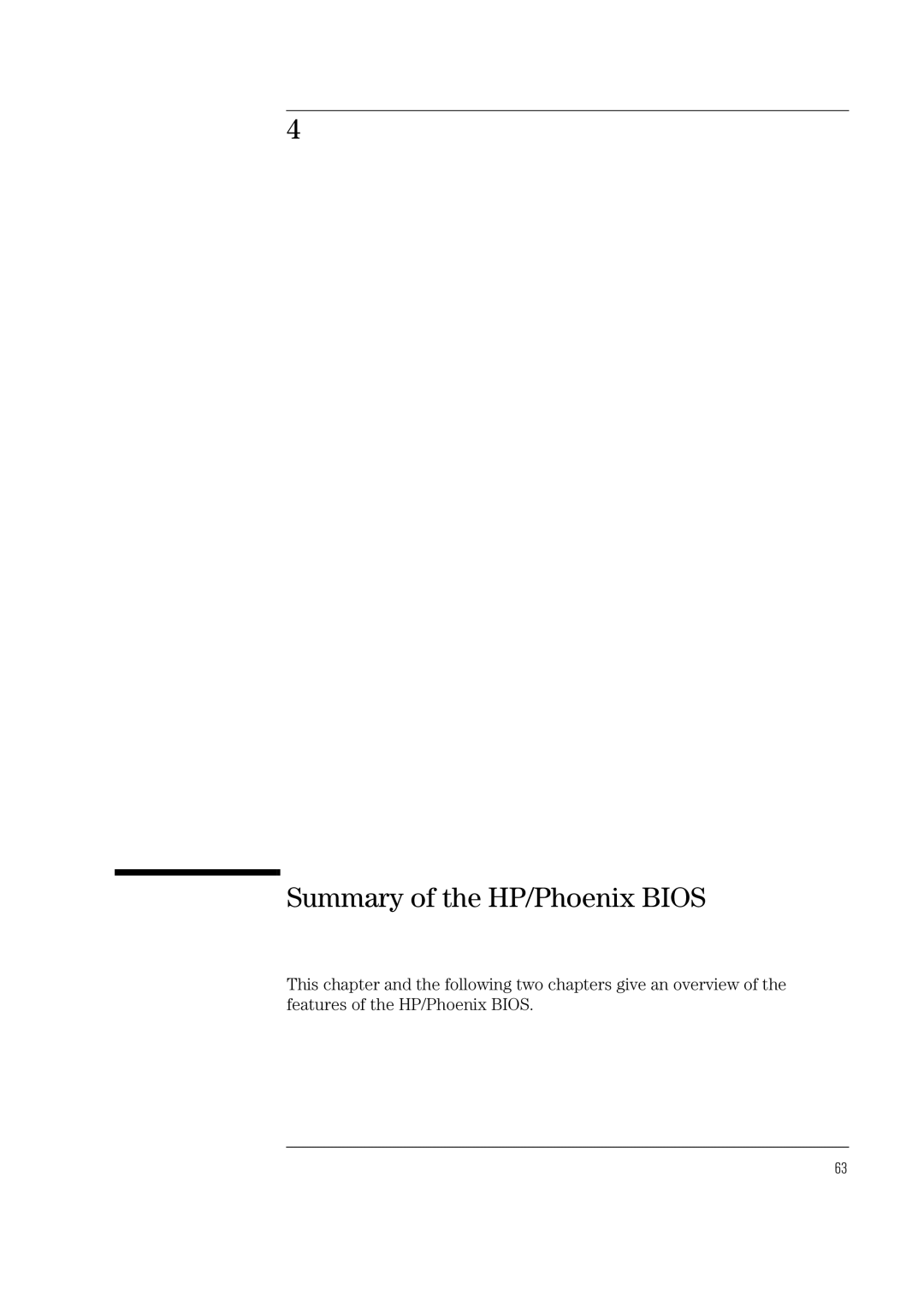 HP Vectra VL 5/xxx 5 manual Summary of the HP/Phoenix Bios 