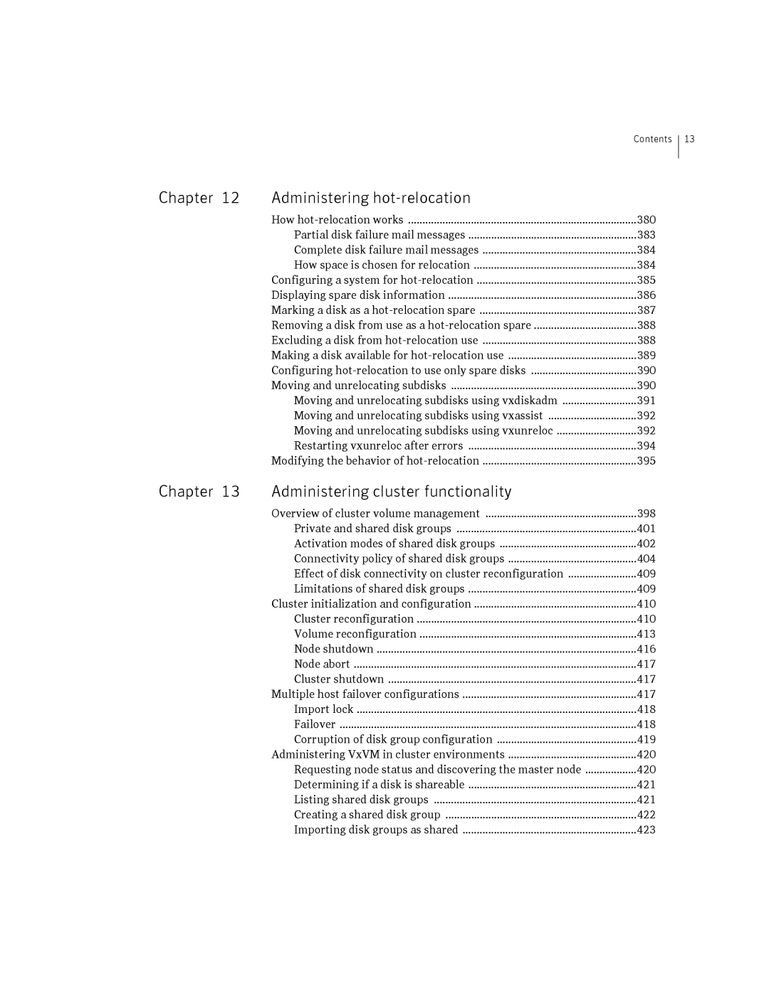 HP Veritas Volume Manager 5.0 -UX 11i v3 manual 386, 387, 388, 390 