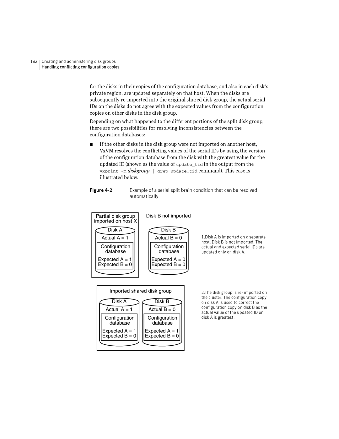 HP Veritas Volume Manager 5.0 -UX 11i v3 manual Automatically, Expected a = Expected B = 