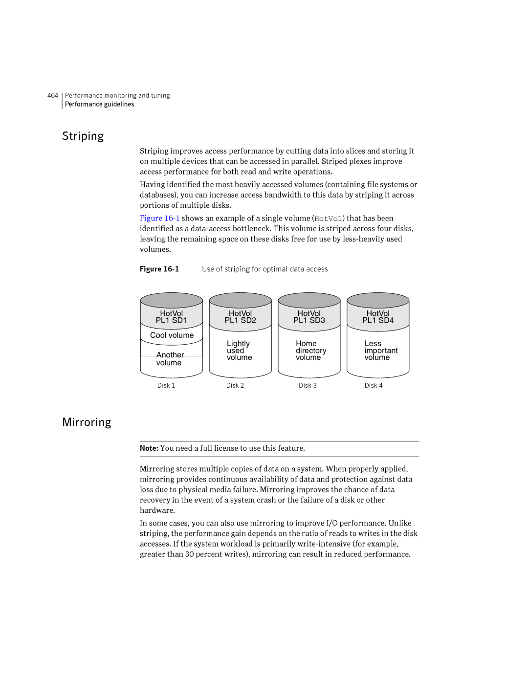 HP Veritas Volume Manager 5.0 -UX 11i v3 manual Striping, Mirroring 