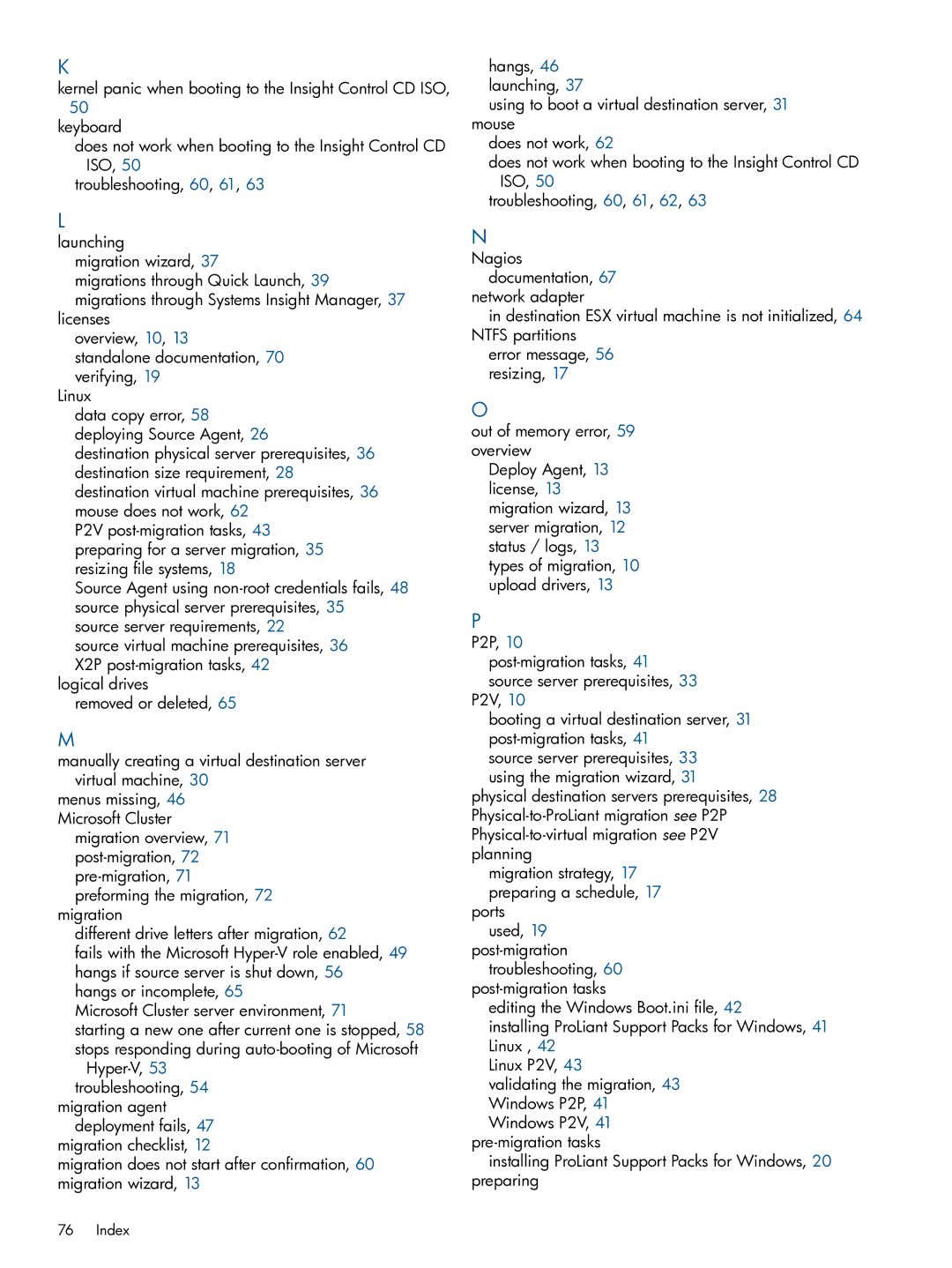 HP Virtual Connect Enterprise Manager Software manual Index 