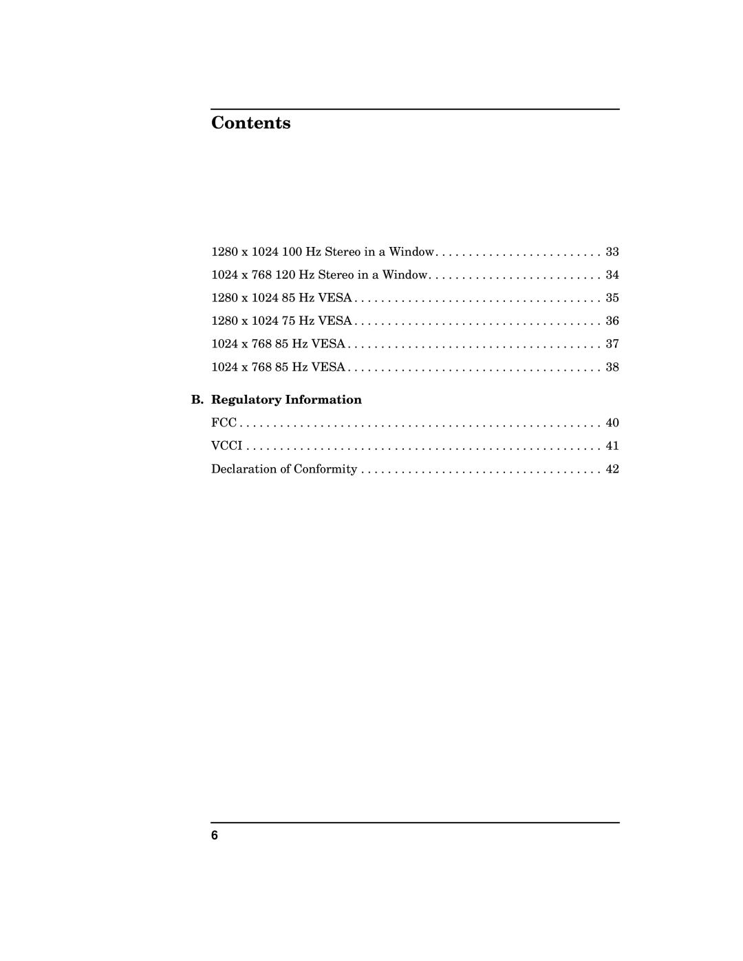 HP VISUALIZE fxe, fx5 and fx10 Graphics Family E0601 manual Regulatory Information 