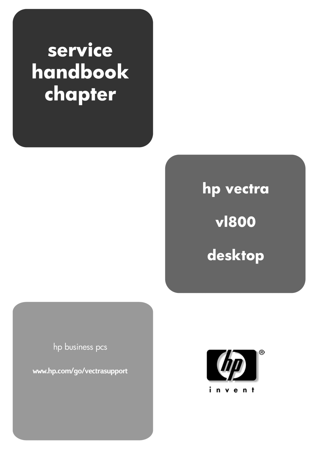 HP vl800 manual Service Handbook Chapter 