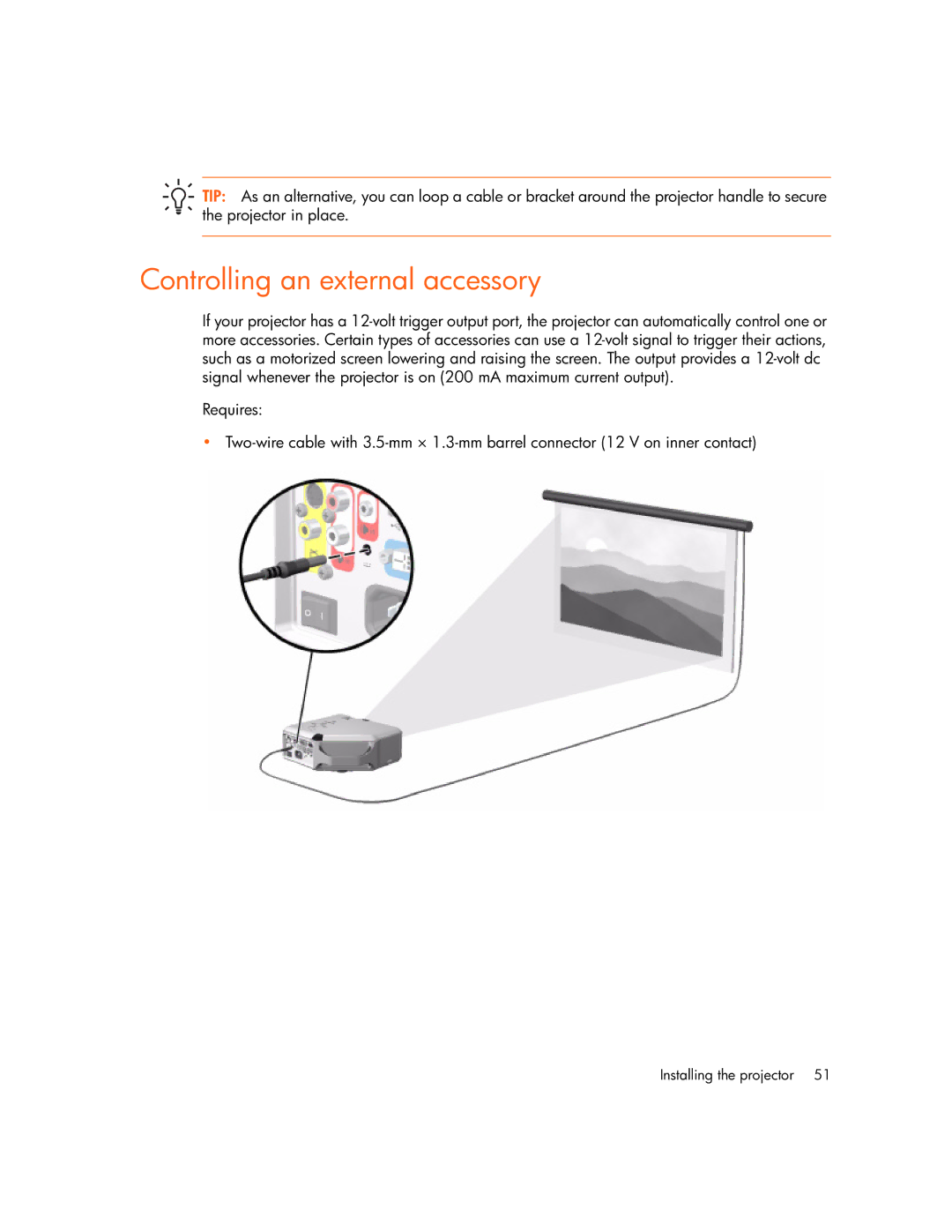 HP vp6311, vp6320, vp6310b, vp6315 manual Controlling an external accessory 