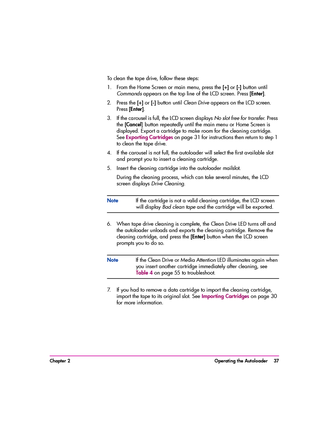 HP vs80 manual To clean the tape drive, follow these steps 