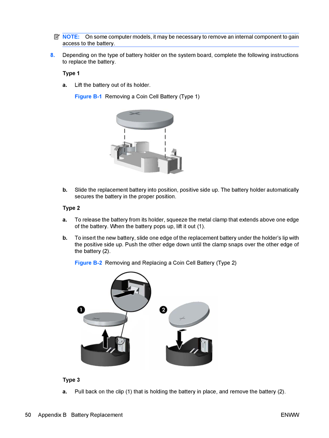 HP VS803UT manual Type 