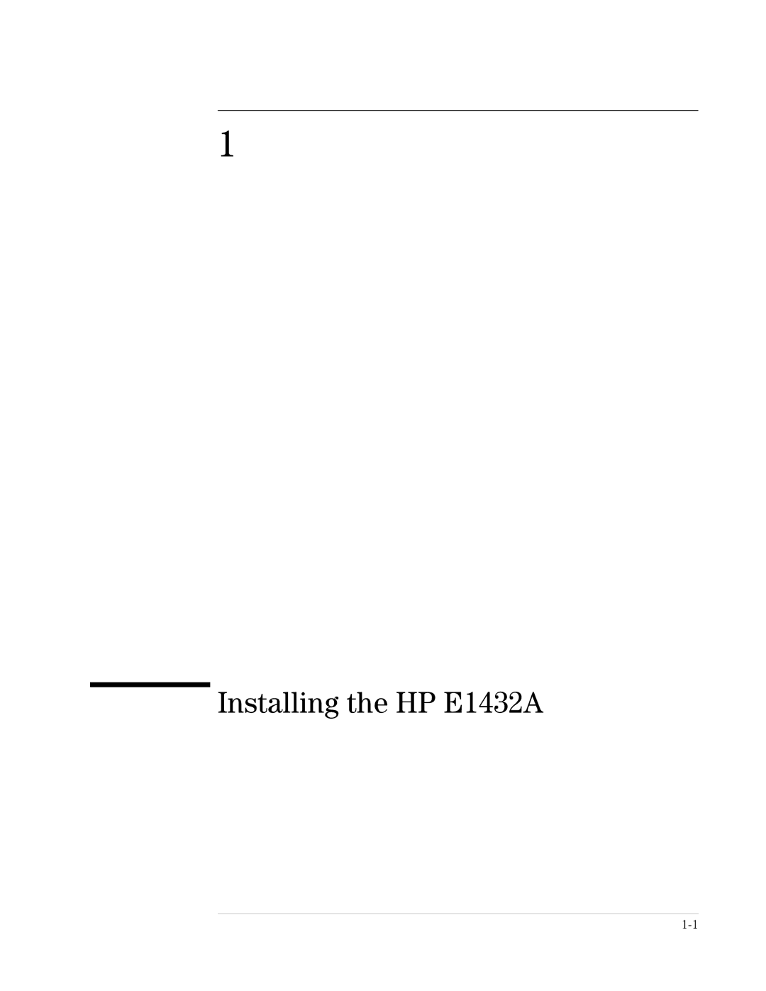 HP VXI E1432A manual Installing the HP E1432A 