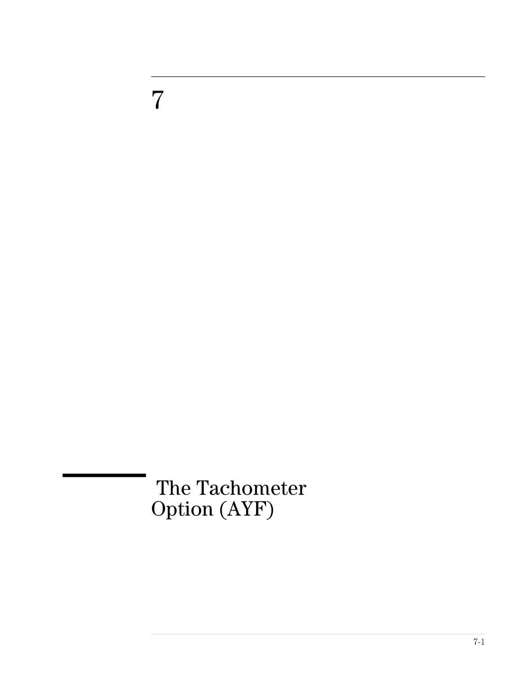 HP VXI E1432A manual Tachometer Option AYF 