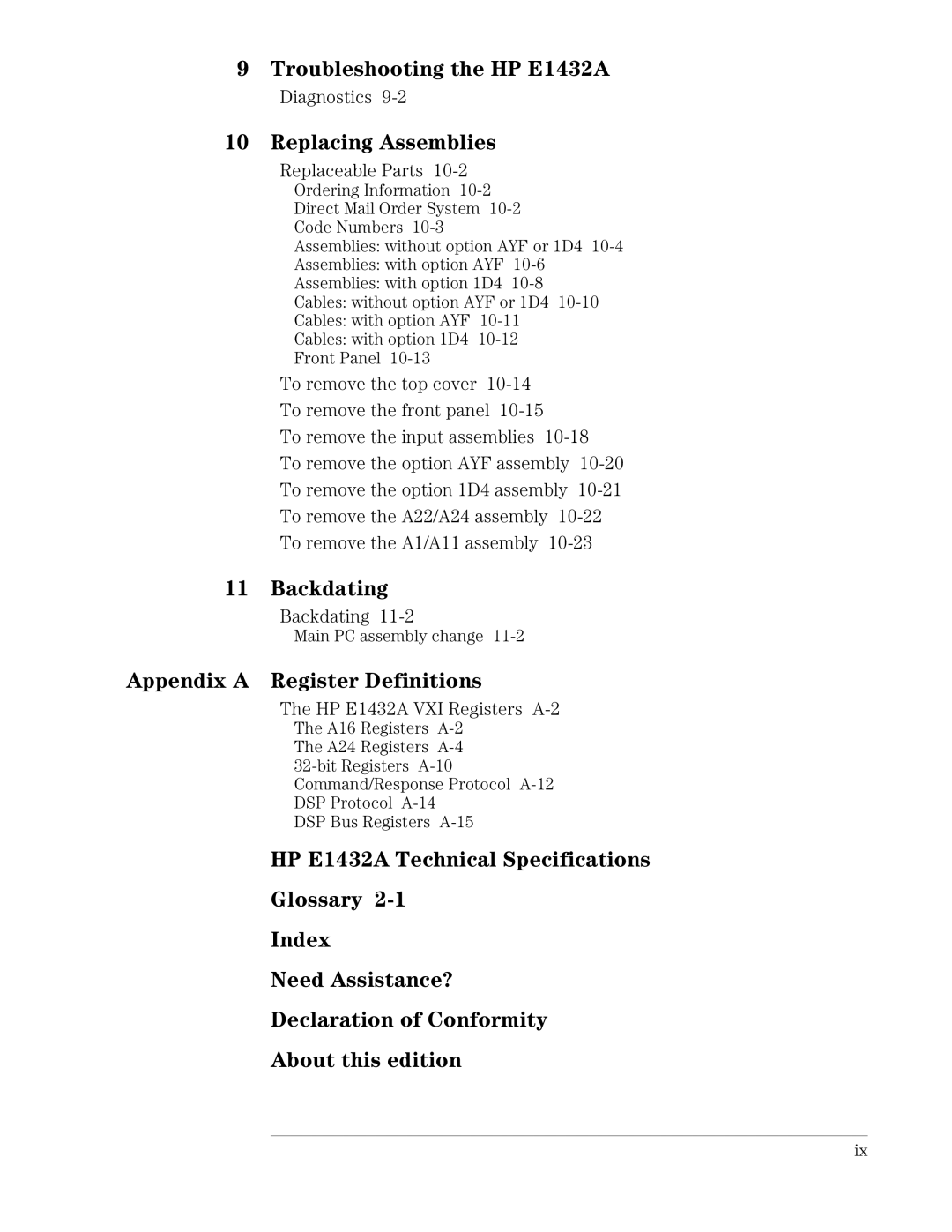 HP VXI E1432A manual Troubleshooting the HP E1432A 